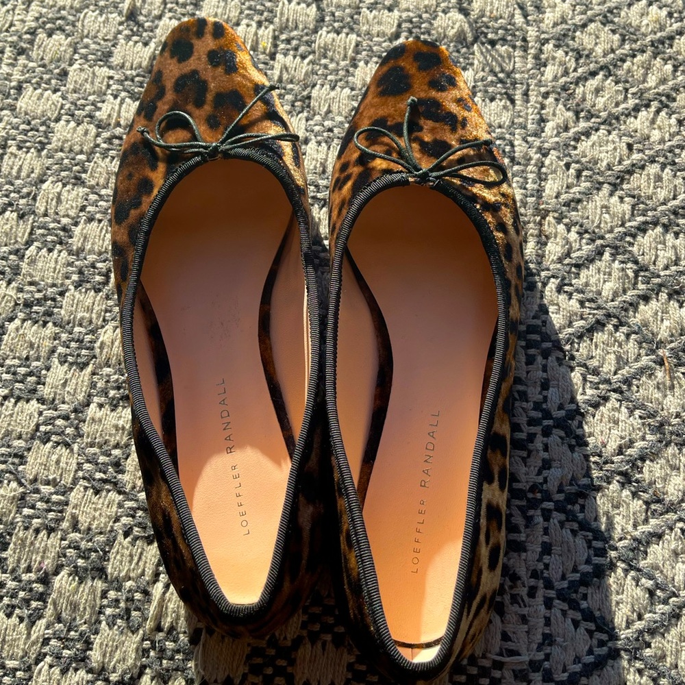 Loeffler Randall Leopard Ballet Flats 9